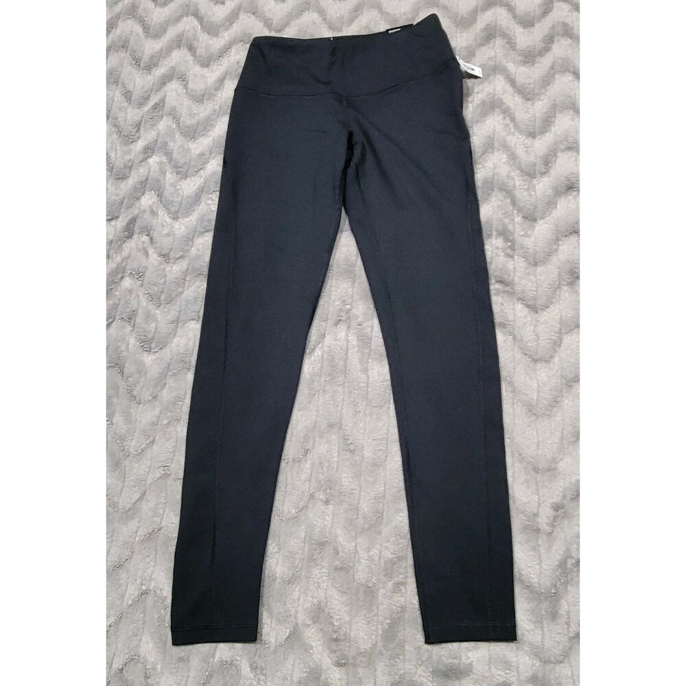 Victoria's Secret Sport Womens S Black Knockout Tight Leggings Ribbon Backs NWT